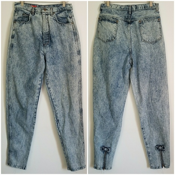 80s zipper jeans